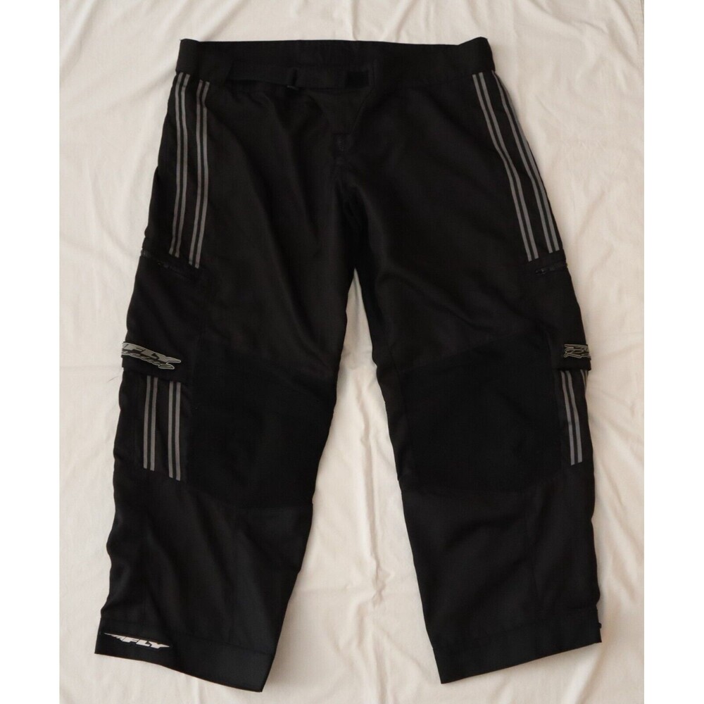 Fly Racing Free Ride Motocross Pants Mens 48 Black 48x35.5 Reflective Stripes